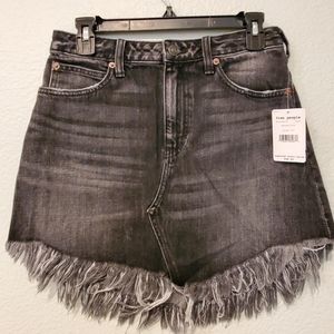 Free People Bailey Denim Mini Skirt